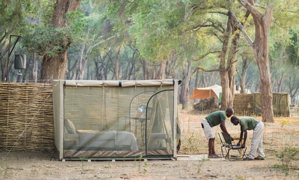 A tent at Kutali and Chula Camps