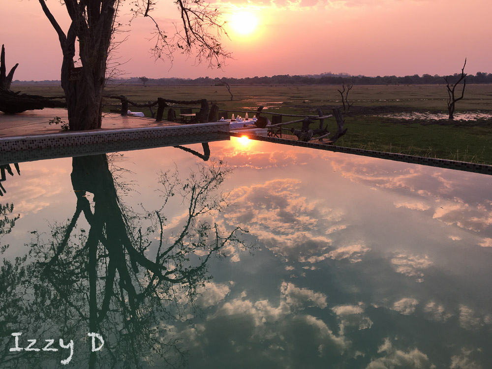 Pool in the evening