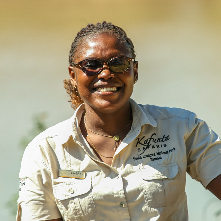 Enerty Chibesa, safari guide
