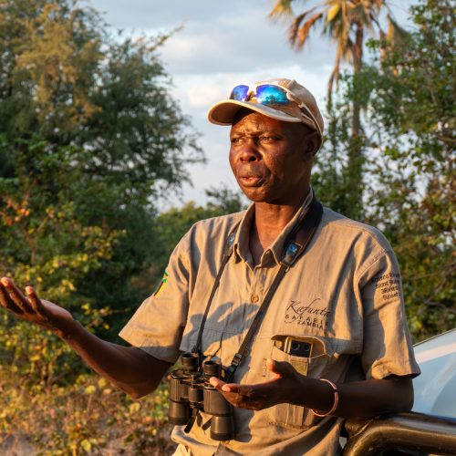 Martin Mbewe Martin Mbewe, our safari guide
